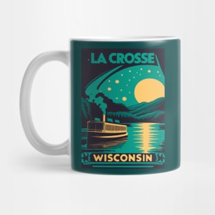 La Crosse Wisconsin Mississippi River Boat Mug